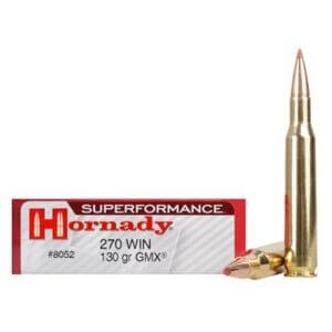 Hornady 270 win 130gr GMX
