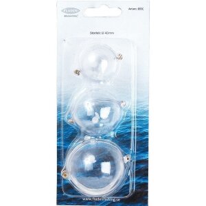 Fladen flot kúlur 3 stærðir glær