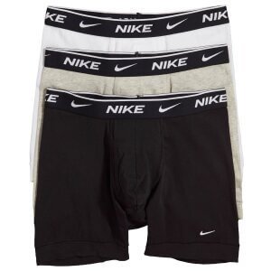 Nike cotton strech Boxer mislitar grá/hvít/svört 3pack