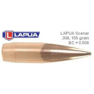 Lapua 308 cal 155gr Scenar 50 skot