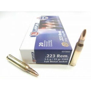 Lapua 223cal Rem FMJ 55grain