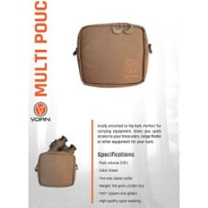 Vorn taska á bakpokana