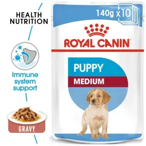 Royal Canin Medium Puppy blautfóður 140g
