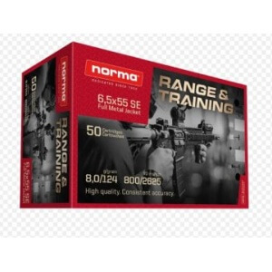 Norma 6,5x55 cal 124gr Fmj 50st
