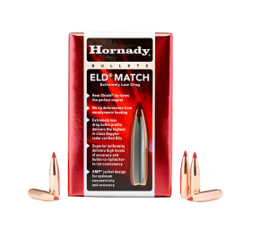 Hornady 22 cal 52gr ELD-match 100 kúlur