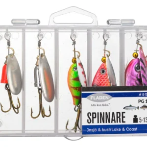 Fladen spinner í boxi 5 stk 5-13gr