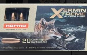Norma 222 Rem 55gr varmint Xtreme 20stk