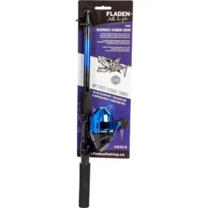 Fladen teleskop sett 165cm blátt