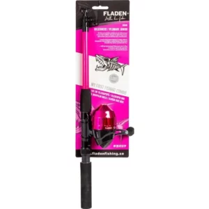 Fladen teleskop sett 165cm bleikt