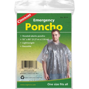 Poncho Regnslá fjölnota glær