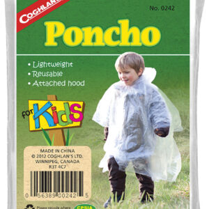 Poncho/regnslá barna glær