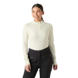 HH W Lifa Merino Knitevo 1/2 Zip - Snow