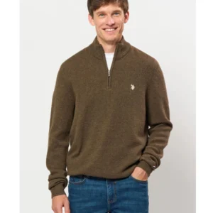 US Polo Kevin Wool Knit - Chestnut Mel